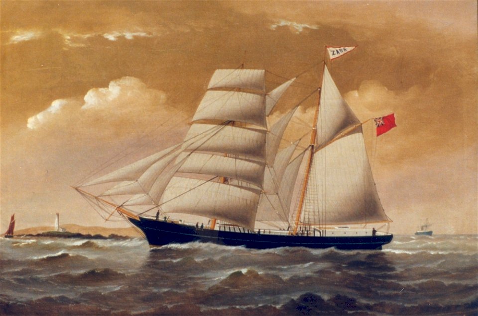 The Brigintine Zara off the Skerries, Anglesley, by William Howard Yorke