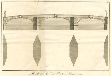 The Bridge la Santa Trinita in Florence - Drummond Alexander - 1754