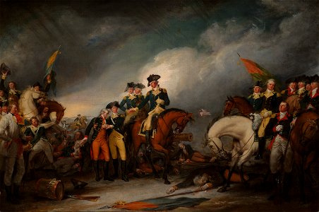 The Capture of the Hessians at Trenton December 26 1776. Free illustration for personal and commercial use.