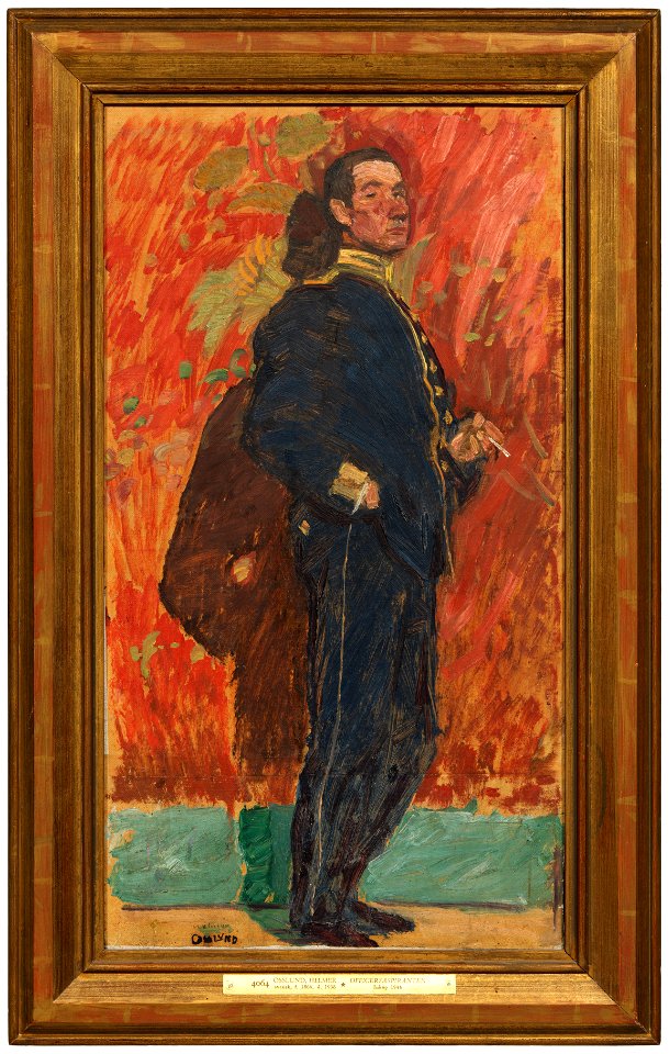 The Cadet. Portrait Study (Helmer Osslund) - Nationalmuseum - 21118