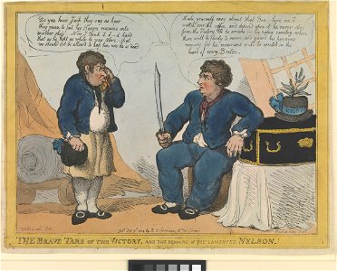 The Brave Tars of the Victory, and the Remains of the Lamented Nelson (caricature) RMG PW3756