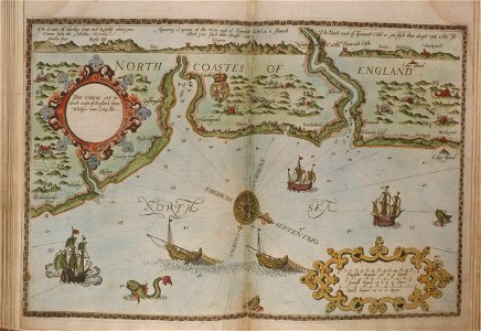 The carde of the north coaste of England from Whitbye unto Coket Isle RMG c9515