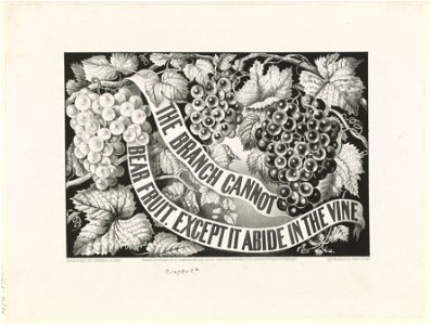 The Branch cannot bear fruit, except it abide in the vine LCCN90712371