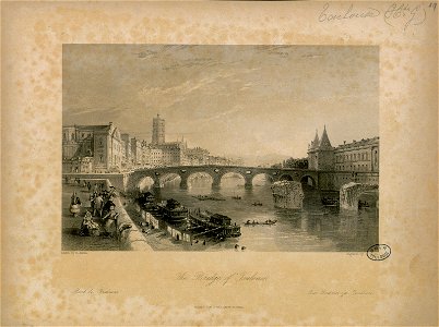 The Bridge of Toulouse = Pont de Toulouse = Die Brücke zu Toulouse - Fonds Ancely - B315556101 A ALLOM 1 019