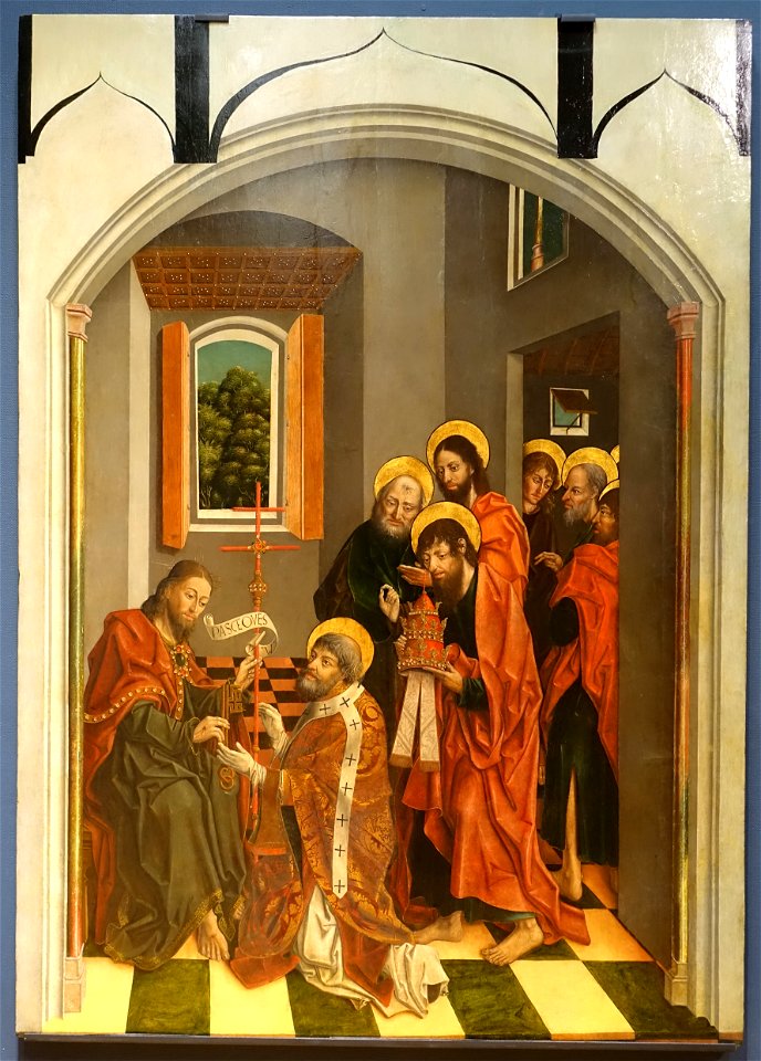 The Charge to Peter by Fernando Gallego, 1480-1488, oil on panel - University of Arizona Museum of Art - University of Arizona - Tucson, AZ - DSC08338