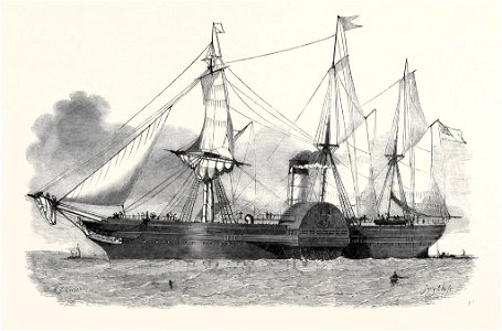 The British Mail Steamship Asia - ILN 1850