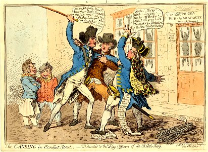 The Caneing in Conduit Street. (BM J,3.18)