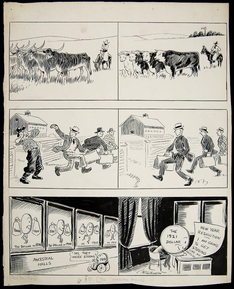 The changing world (re, agriculture, the dollar), November 30, 1920 (NBY 5433)