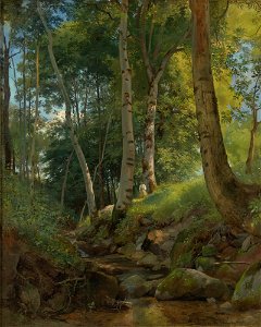 The Brook (Shishkin). Free illustration for personal and commercial use.