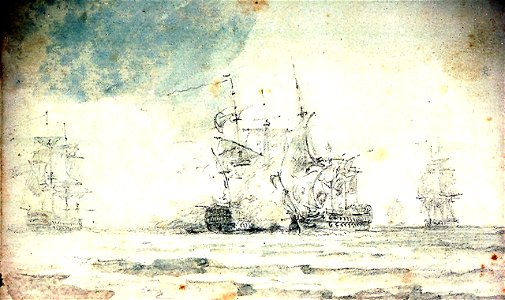 The capture of the 'Guillaume Tell', 31 March 1800 RMG PU8853