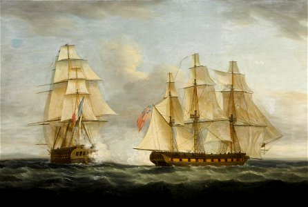 HMS Aigle (ship, 1801) - The Capture of the French Frigate Le Serene by ...