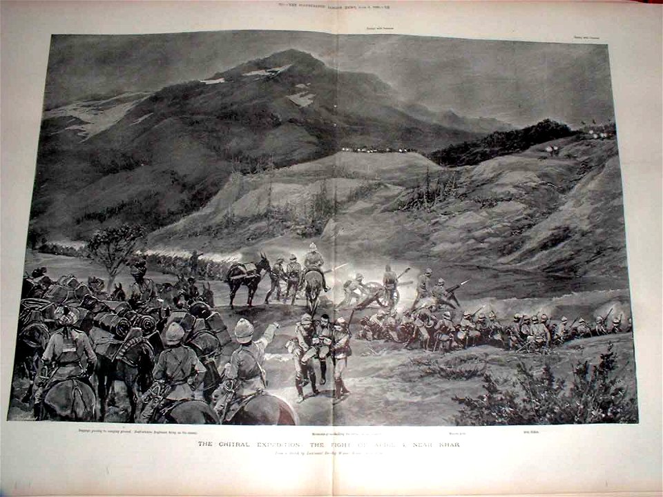 The Chitral Expedition, the fight of April 4 near Khar - ILN 1895