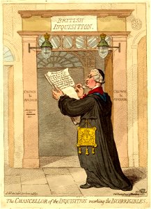 The chancellor of the inquisition marking the incorrigibles. (BM 1851,0901.646)