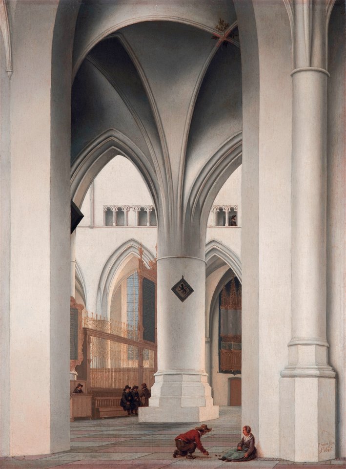 The choir of the St Bavo in Haarlem, by Pieter Saenredam
