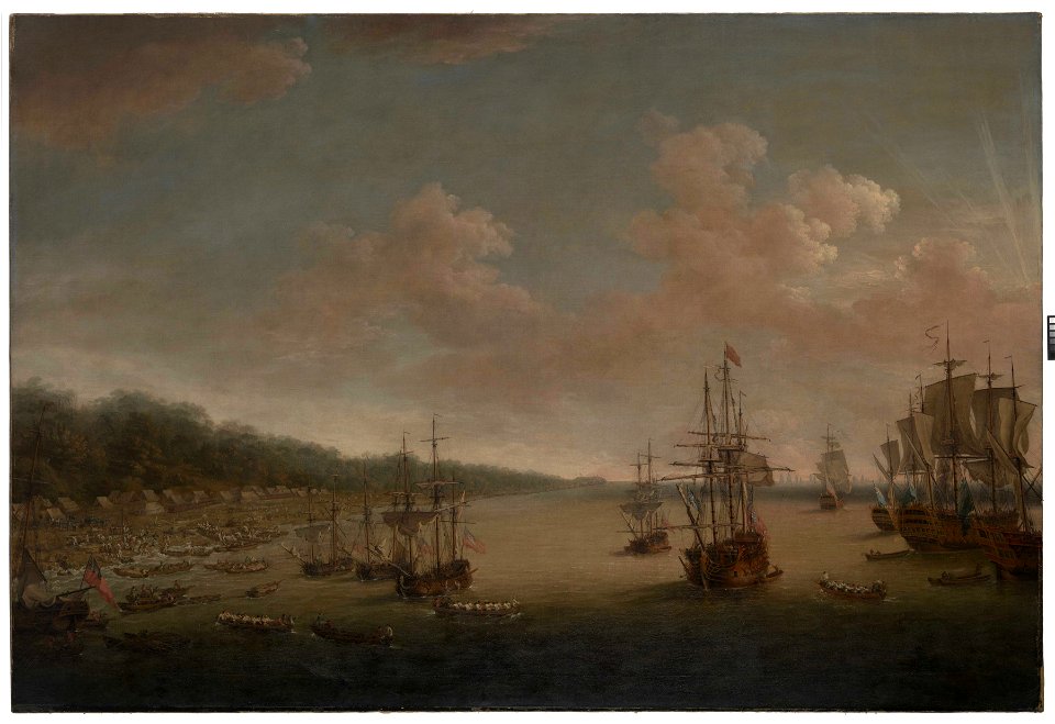 The Capture of Havana, 1762- the Landing, 7th June RMG BHC0409