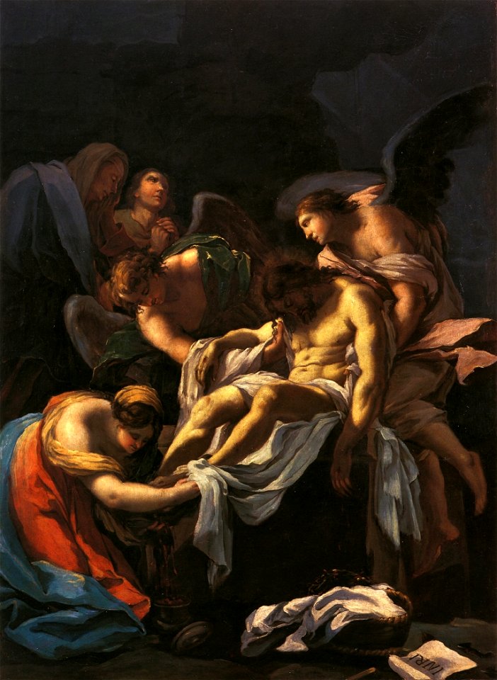 The burial of Christ attributed to Goya 1772