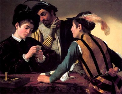 The Cardsharps by Caravaggio