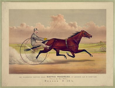 The celebrated trotting mare Hattie Woodward, by Aberdeen, dam by Henry Clay- driven by Gus Wilson LCCN90715604