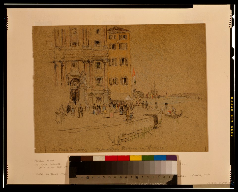 The Casa Jacovitz (i.e., Jankowitz) - Whistler's rooms in Venice - Jo Pennell. LCCN2002705988