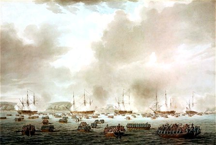 The British landing at Kip's Bay, New York Island, 15 September 1776 RMG PAH9491