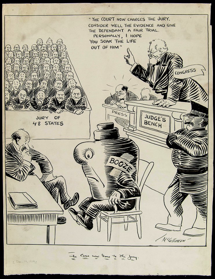 The case now goes to the jury re, prohibition, December 19, 1917 (NBY 5572)