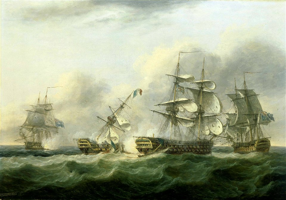 The Capture of the ‘Guillaume Tell’, 30 March 1800 RMG BHC4160