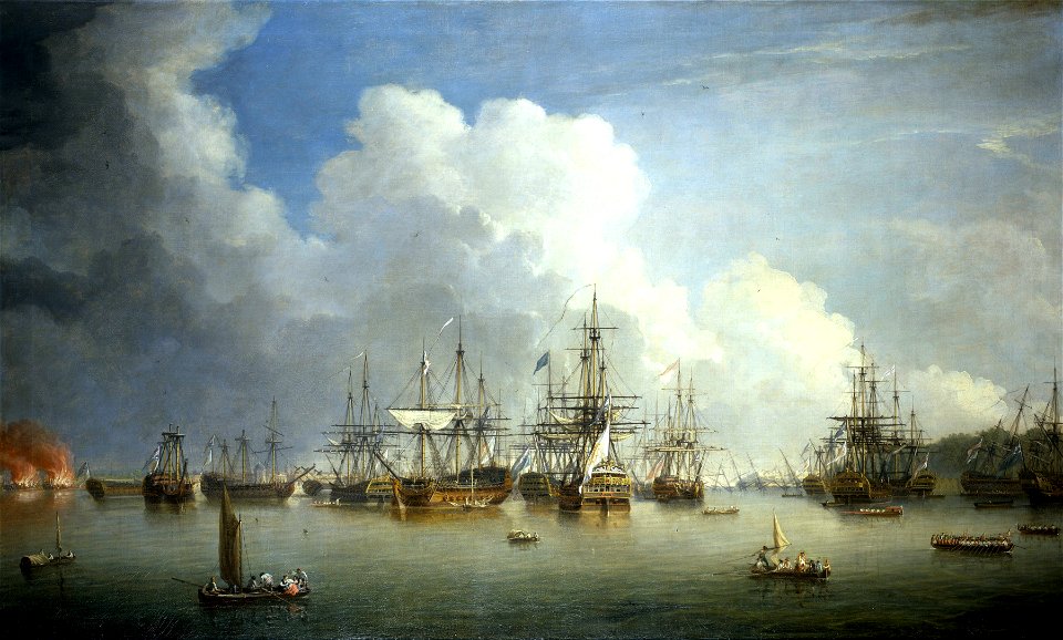 The Captured Spanish Fleet at Havana, August-September 1762 RMG BHC0416