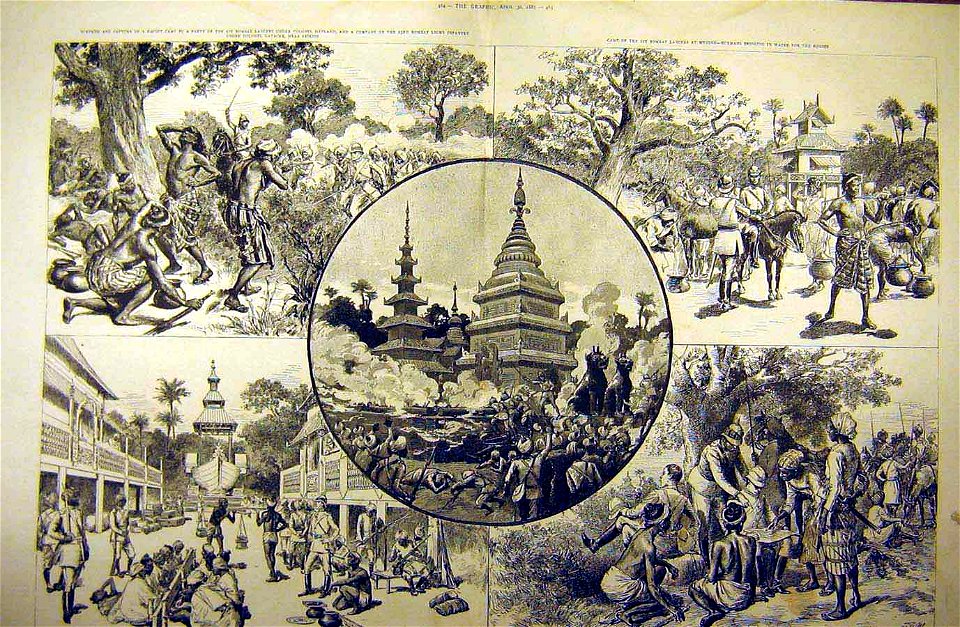 The Burma Campaign, The Graphic, 1887