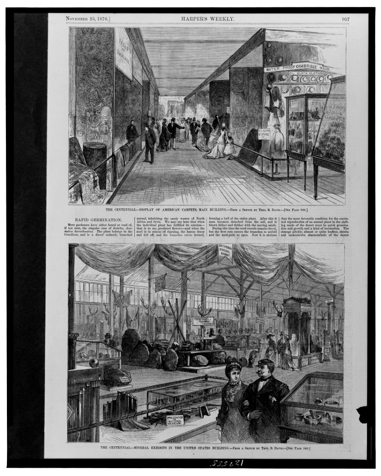 The Centennial - from a sketch by Theo. R. Davis. LCCN00652766