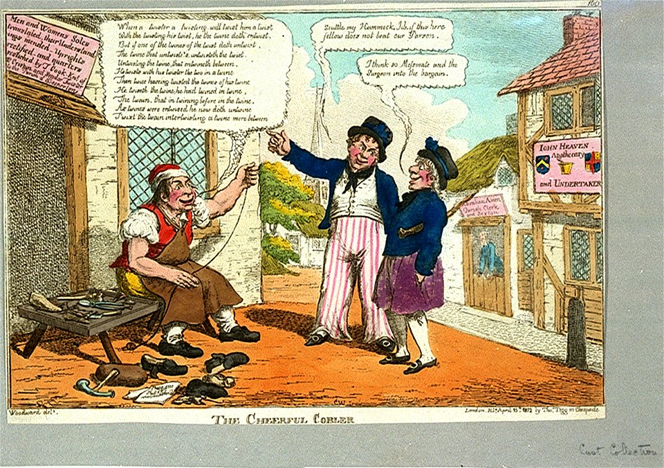 The Cheerful Cobbler (caricature) RMG PW3858