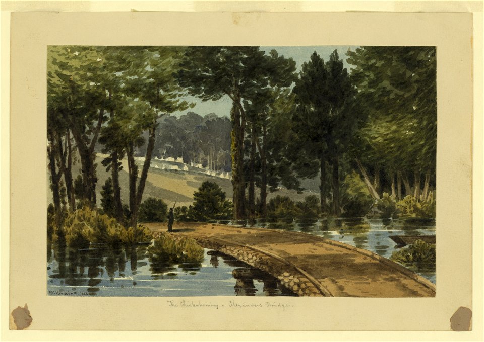 The Chickahominy - Alexanders Bridge - McIlvaine. LCCN2004661400