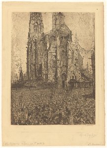 The Cathedral, print by James Ensor, 1886, Prints Department, Royal Library of Belgium, S. II 89671