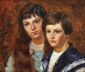The Children of the Painter by Octav Băncilă 1914