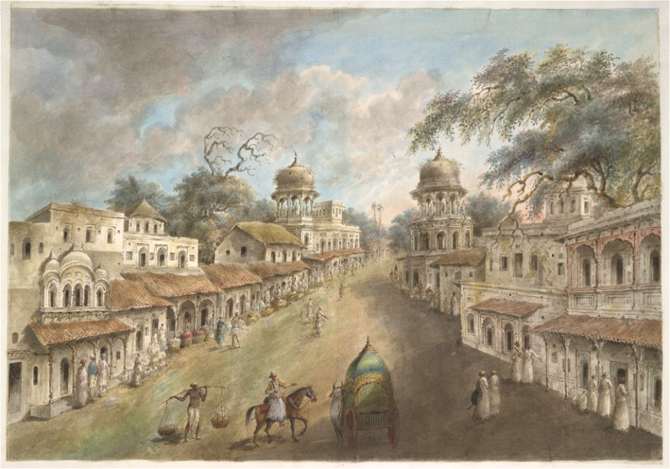The Chowk, and the main street of Patna, 1814-15