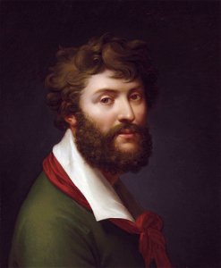 Self portrait by Jean-Baptiste Regnault. Free illustration for personal and commercial use.