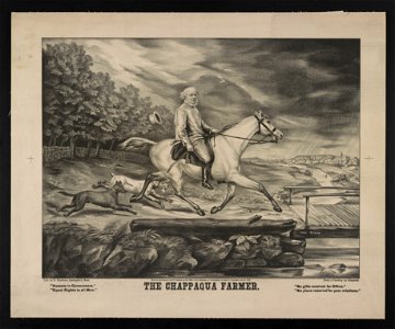 The Chappaqua farmer - Kuriger ; lith by D. Chalmers, Springfield, Mass. ; from a painting by Chapman. LCCN2003690767