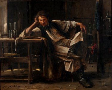 Self-contempt (Mihály von Munkaczy) - Nationalmuseum - 18732