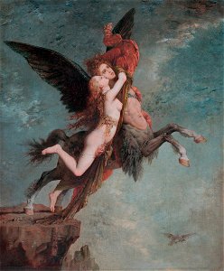 The Chimera, by Gustave Moreau. Free illustration for personal and commercial use.