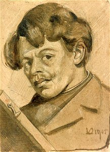 Self-portrait with Drawing Case by Theo van Doesburg AB4302