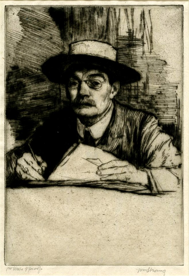 Self-Portrait No.19 by William Strang 1910