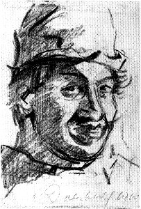 Self-Portrait with High Cap by Theo van Doesburg