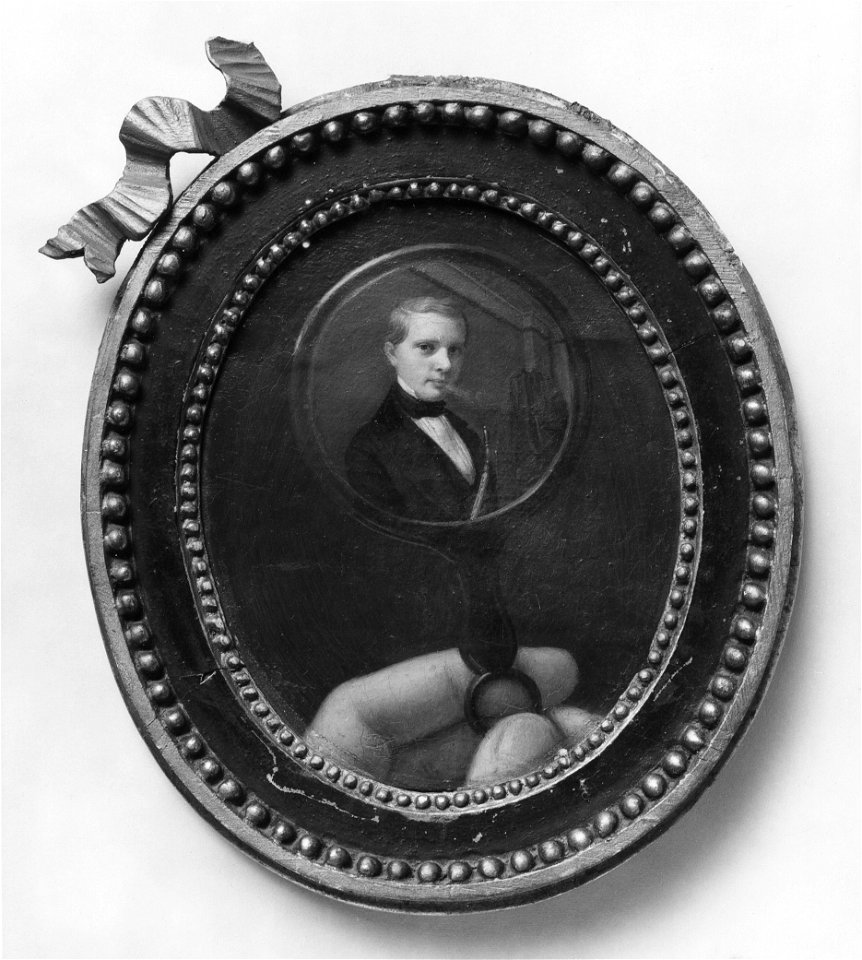 Selfportrait. Trompe l'oeil (Gottfrid Virgin) - Nationalmuseum - 21738
