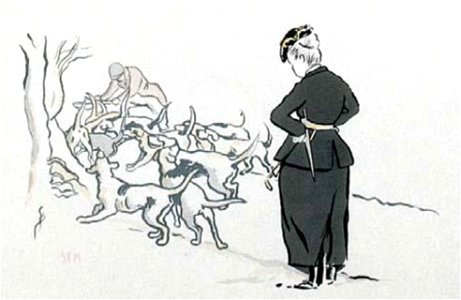 SEM - « La Duchesse d’Uzès - la curée », pochoir