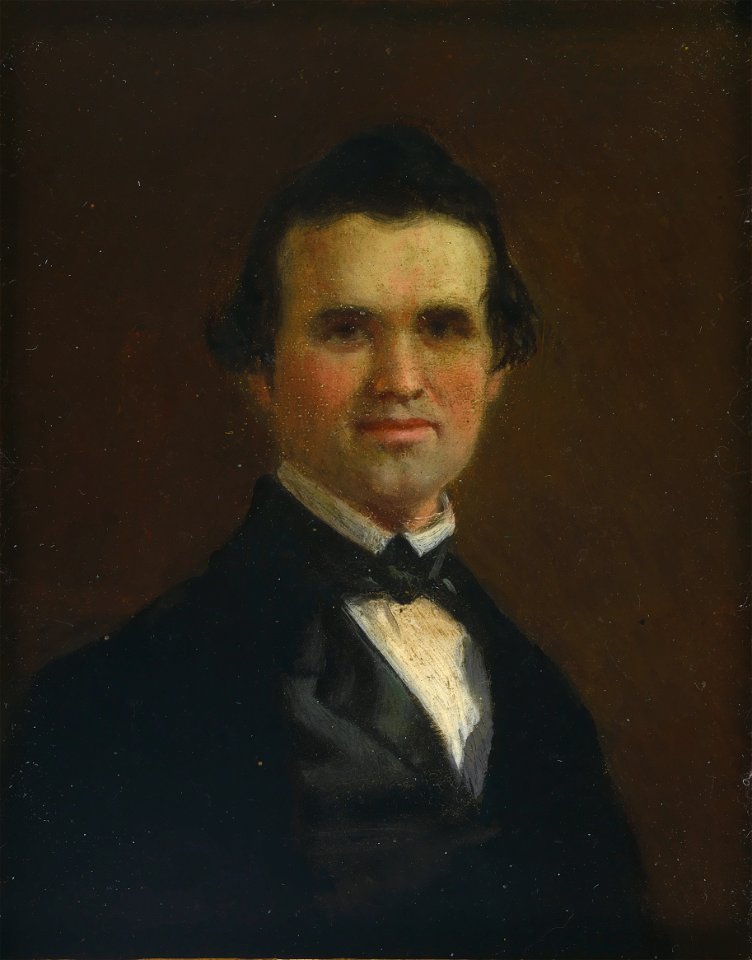 Self-portrait by George Caleb Bingham, c. 1849-1850, oil on copper, from the National Portrait Gallery - NPG-NPG 79 46Bingham-000003