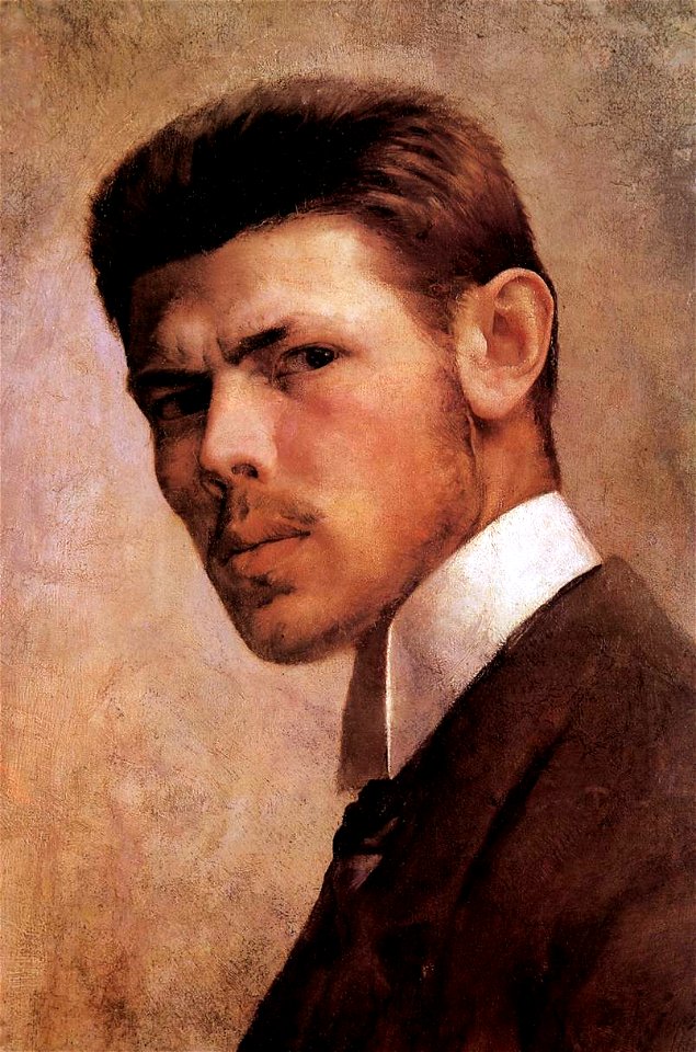 Selfportrait by János Vaszary 1887