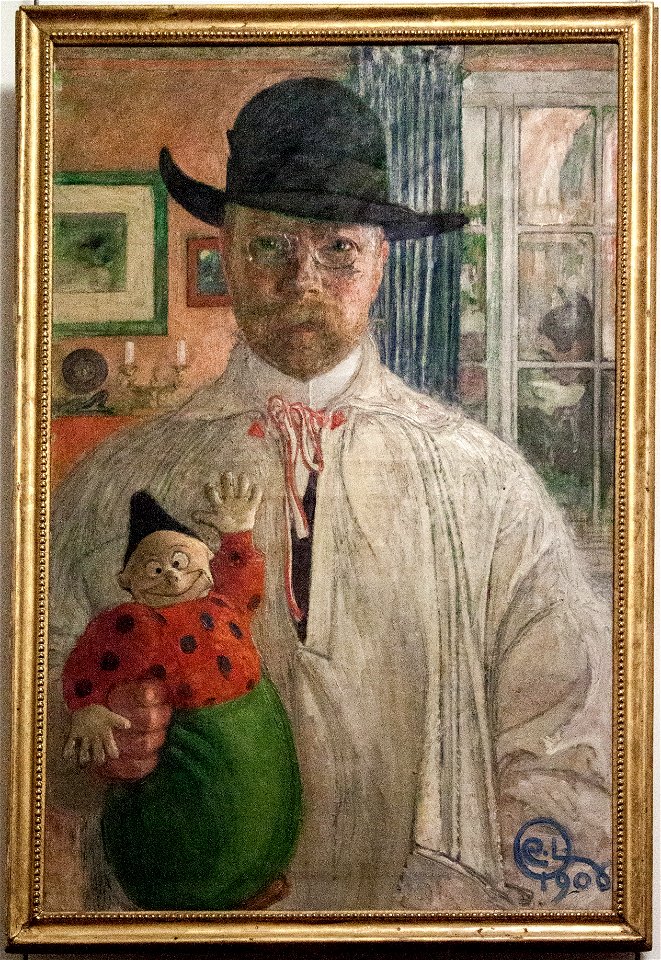 Self-portrait of Carl Larsson in the Vasari Corridor 2016-05-06
