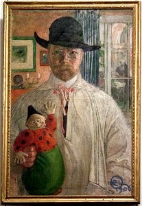 Self-portrait of Carl Larsson in the Vasari Corridor 2016-05-06