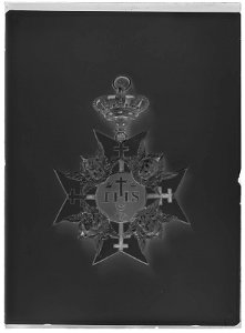 Serafimerorden kors 1700-talsmodell - lrk 396 - Livrustkammaren - 60737-negative