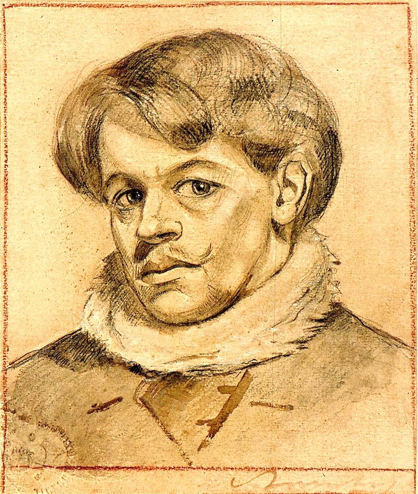 Self-portrait with White Collar by Theo van Doesburg AB4307