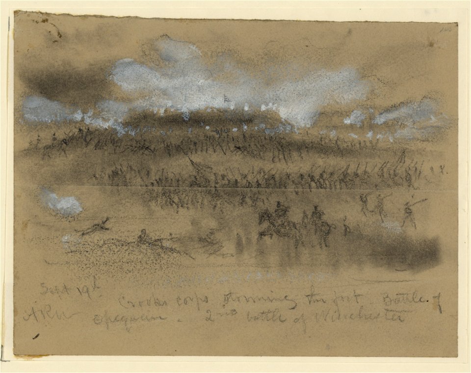 Sept. 19th. Crooks Corps storming to the fort. Battle of Opequon- 2nd battle of Winchester LCCN2004660831